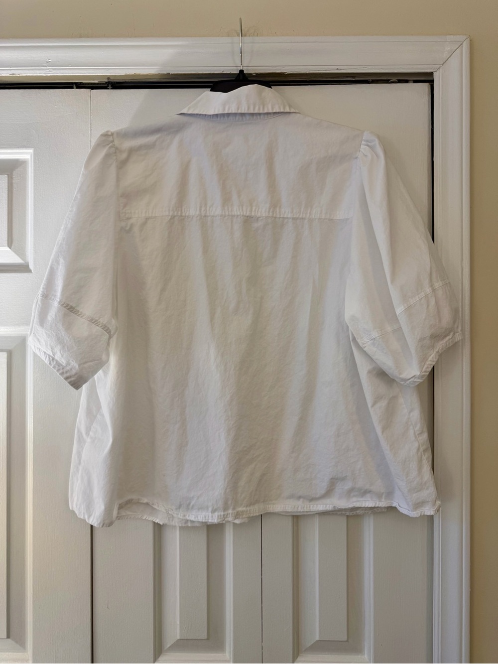 crown & ivy White Cotton Button-Down Popover Shirt, 4X - Picture 4 of 5